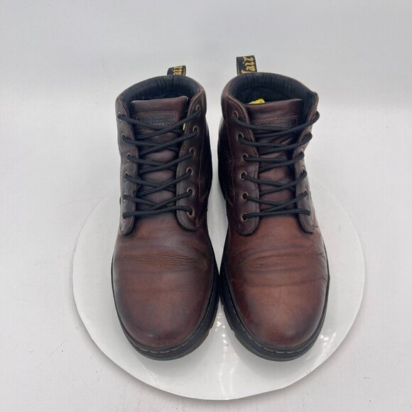 Dr. Martens Bonny Leather Men Size 10 Dark Brown Round Toe Ankle Chukka Boot - Picture 3 of 12